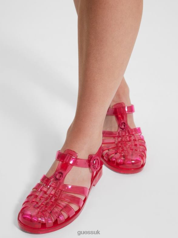 GUESS Women Jellie Sandals Medium Pink Footwear V28V63480