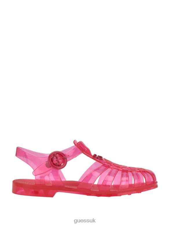 GUESS Women Jellie Sandals Medium Pink Footwear V28V63480