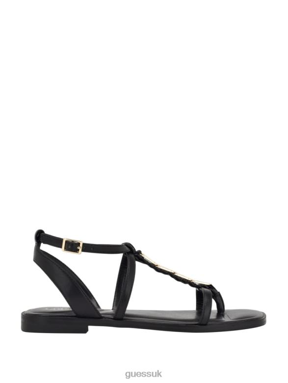 GUESS Women Raima G-Link Chain Sandals Black Footwear V28V63478