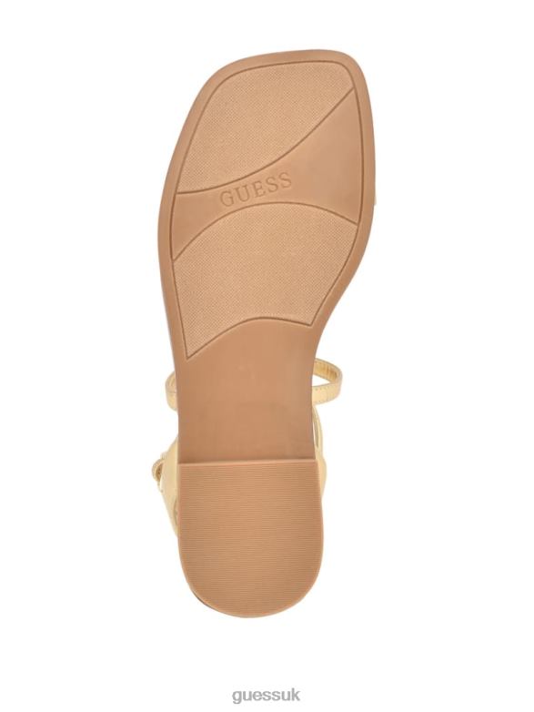 GUESS Women Raima G-Link Chain Sandals Gold Footwear V28V63458