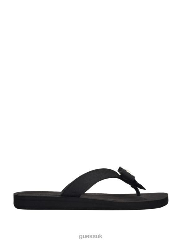 GUESS Women Tuta Bowtie Sandals Black Footwear V28V63472