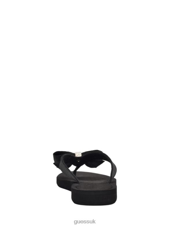GUESS Women Tuta Bowtie Sandals Black Footwear V28V63472