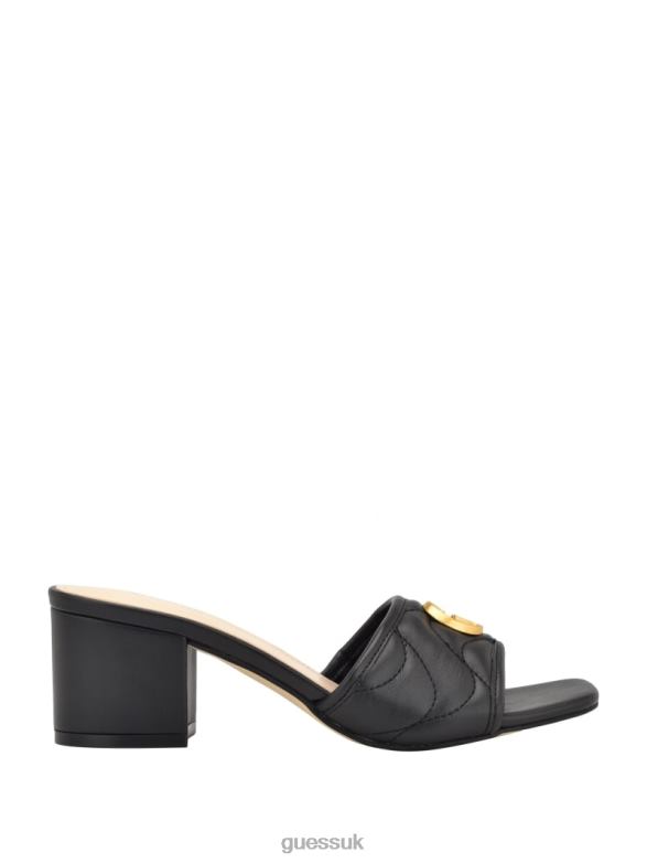 GUESS Women Ulliy Heeled Sandals Black Footwear V28V63402