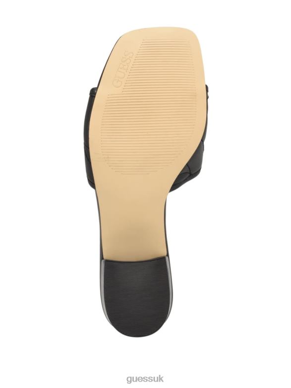 GUESS Women Ulliy Heeled Sandals Black Footwear V28V63402