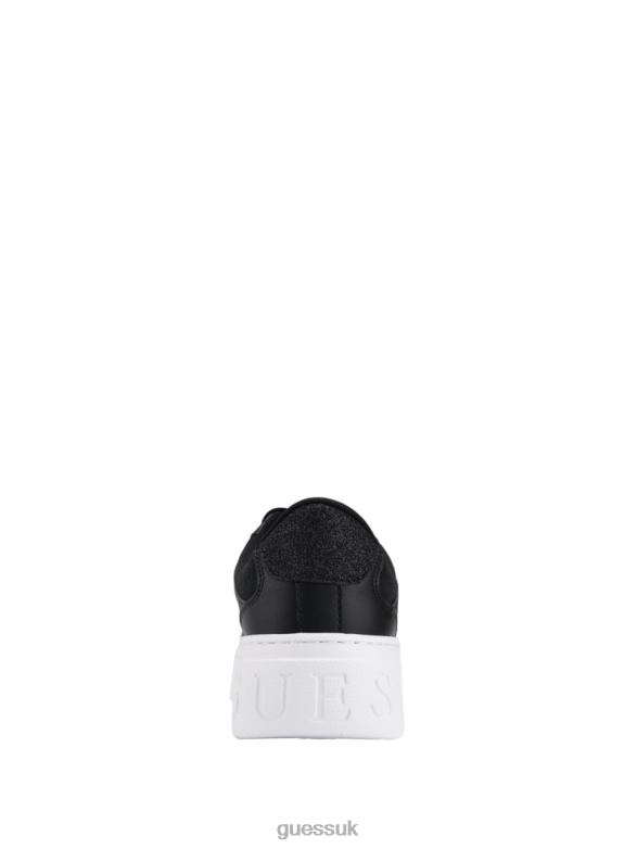 GUESS Women Cleva Logo Low-Top Sneakers Black Footwear V28V63357