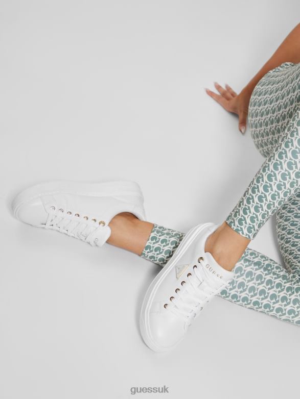 GUESS Women Denesa Low-Top Sneakers White Footwear V28V63347