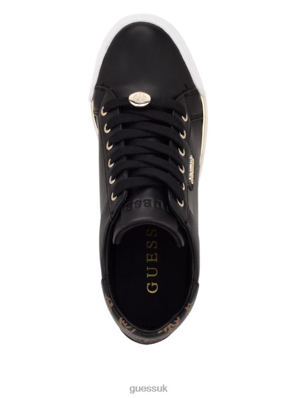 GUESS Women Faster Hidden Wedge Sneakers Black Footwear V28V63376