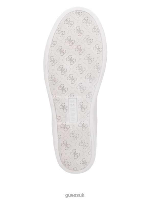 GUESS Women Faster Hidden Wedge Sneakers Wht Floral Footwear V28V63374