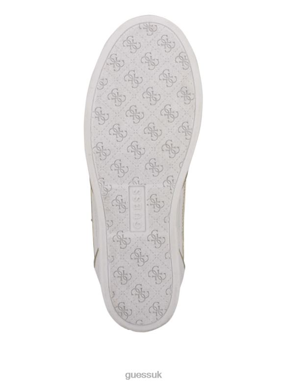 GUESS Women Fiora Logo Wedge Sneakers Medium Brown Footwear V28V63372