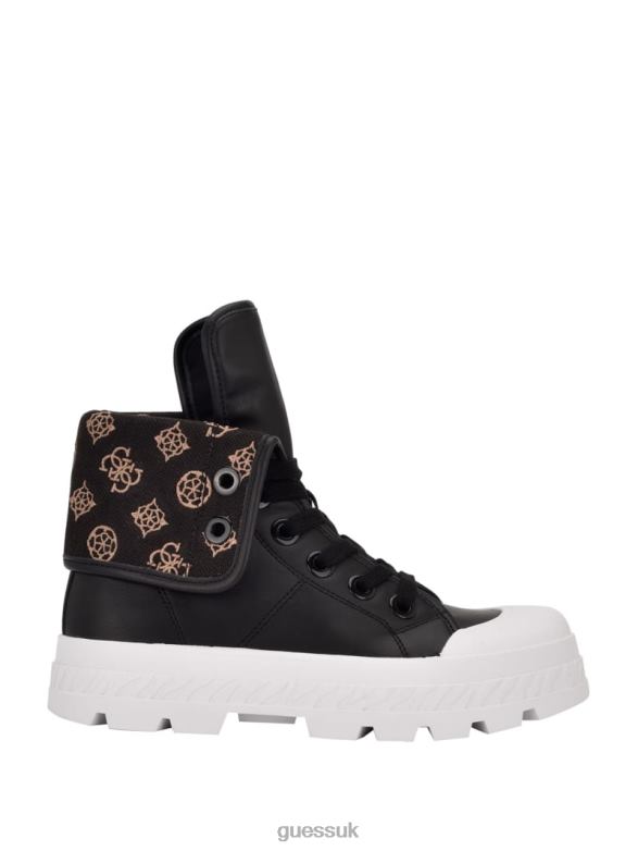 GUESS Women Horlo Chunky High-Top Sneakers Black Footwear V28V63370
