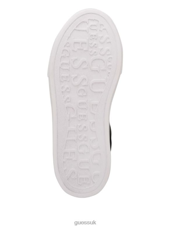 GUESS Women Ivee Perforated G Low Top Sneakers Black1 Footwear V28V63367