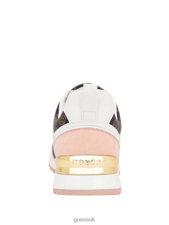 GUESS Women Kadlin Logo Sneakers Medium Pink Footwear V28V63346