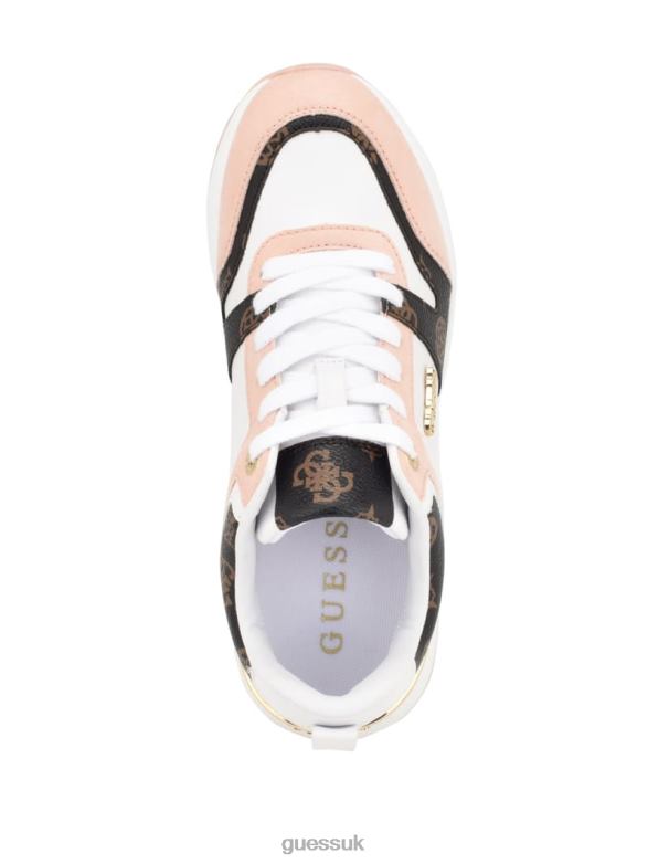 GUESS Women Kadlin Logo Sneakers Medium Pink Footwear V28V63346