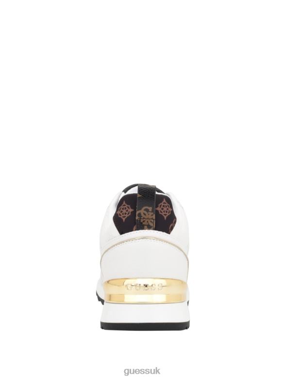 GUESS Women Kadlin Logo Sneakers Wht Floral Footwear V28V63334