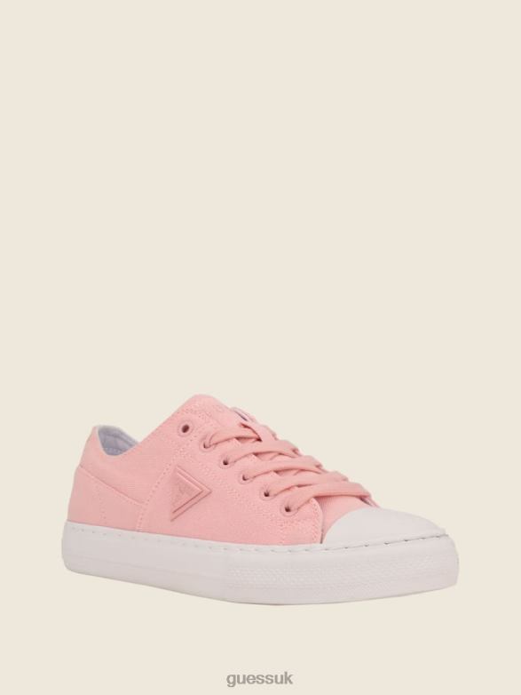 GUESS Women Pranze Low-Top Canvas Sneakers Light Pink Footwear V28V63366