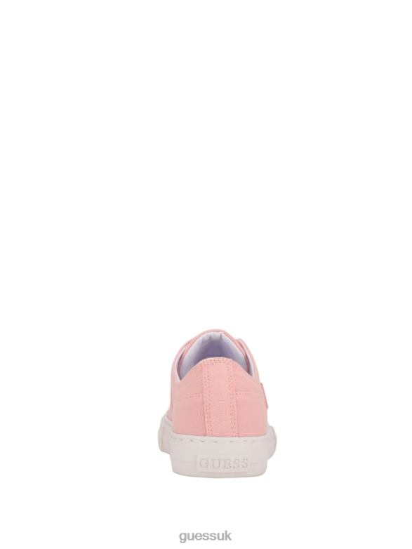 GUESS Women Pranze Low-Top Canvas Sneakers Light Pink Footwear V28V63366