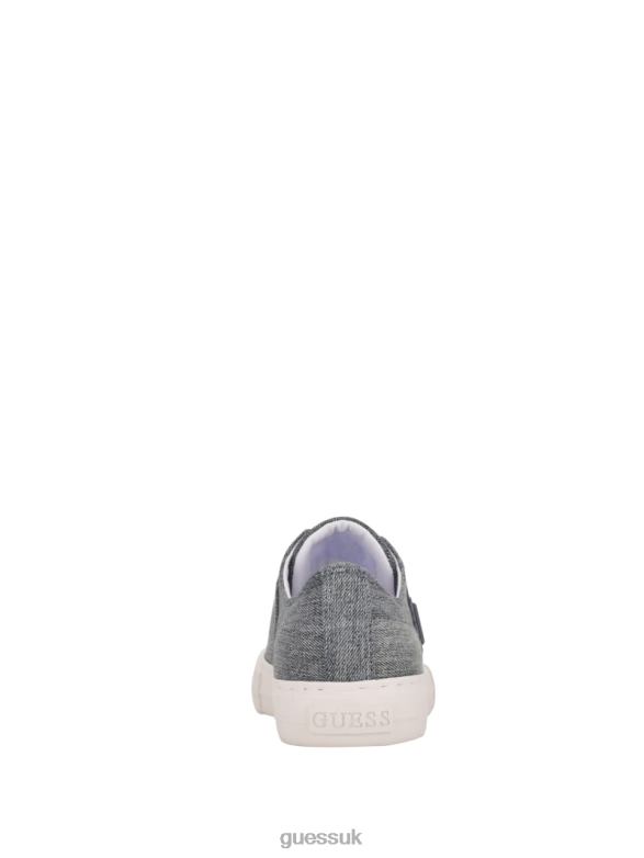 GUESS Women Pranze Low-Top Canvas Sneakers Mid Blue Footwear V28V63364