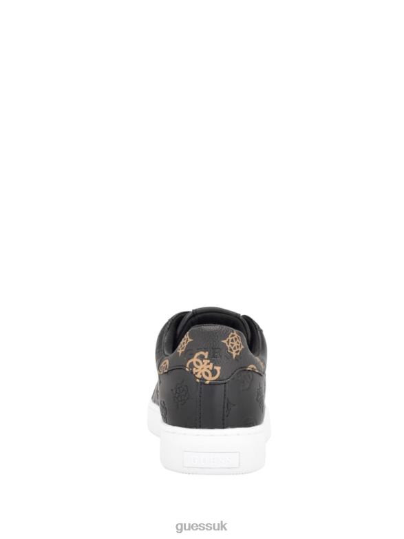 GUESS Women Renzy Debossed Logo Low-Top Sneakers Black Footwear V28V63354