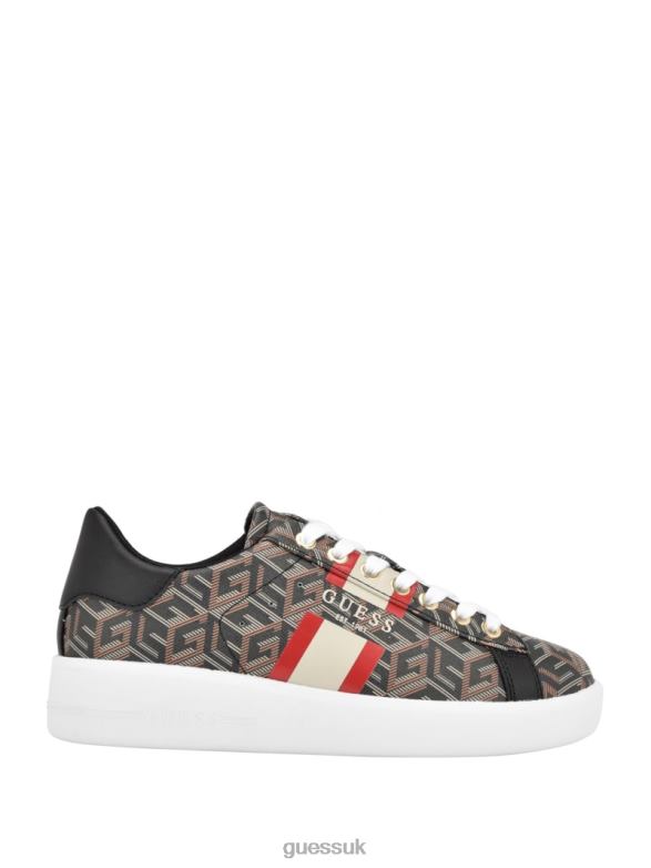 GUESS Women Reyhana G-Cube Low-Top Sneakers Black Footwear V28V63353