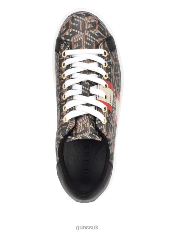 GUESS Women Reyhana G-Cube Low-Top Sneakers Black Footwear V28V63353