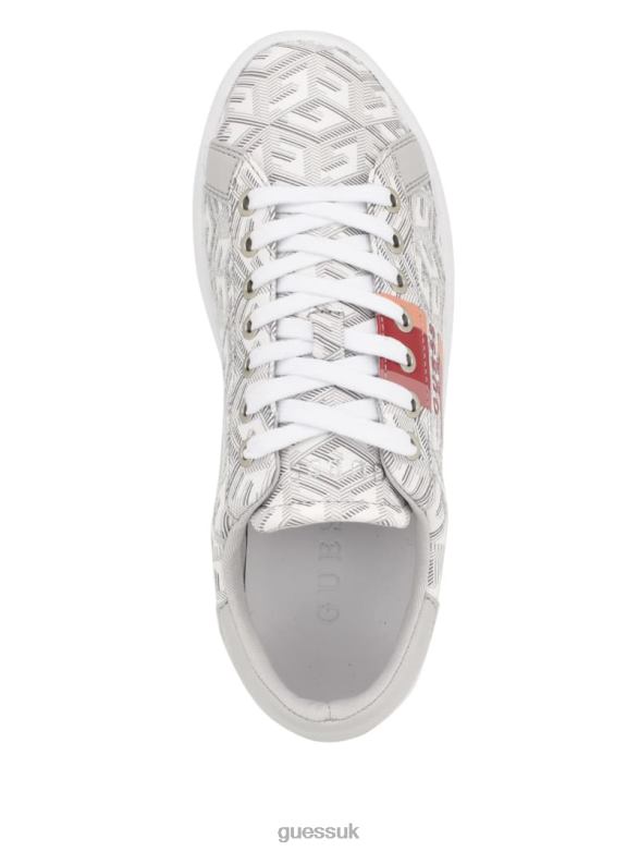 GUESS Women Reyhana G-Cube Low-Top Sneakers Light Grey Footwear V28V63332