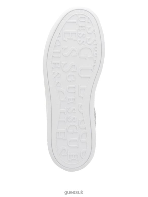 GUESS Women Reyhana G-Cube Low-Top Sneakers Light Grey Footwear V28V63332
