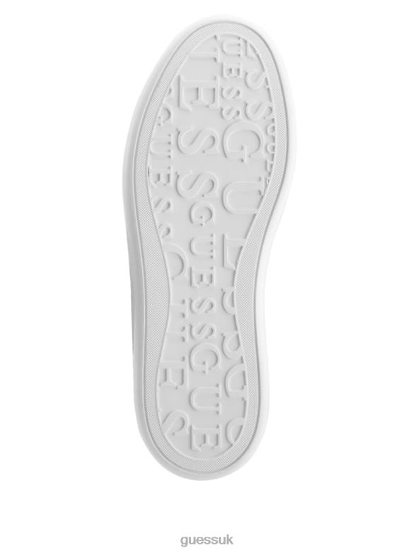 GUESS Women Rockies Pop Heel Sneakers Ivory Footwear V28V63368