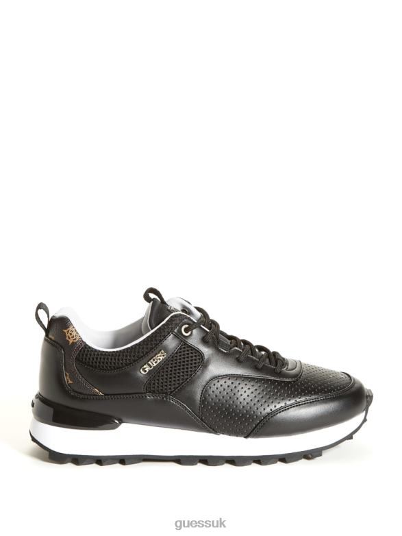 GUESS Women Selvie Perforated Sneakers Black1 Footwear V28V62467