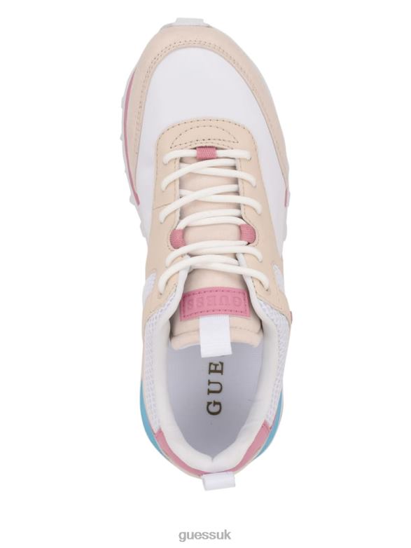 GUESS Women Selvie Sneakers White Multi Footwear V28V62507
