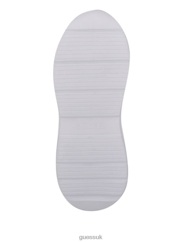 GUESS Women Sindera Shimmer Sock Sneakers Silver Multi Fabric Footwear V28V62504