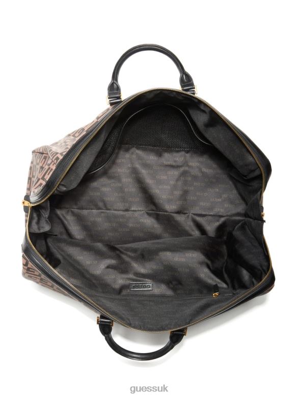 GUESS Men Escape Weekender Bag Brown Accessory V28V63231
