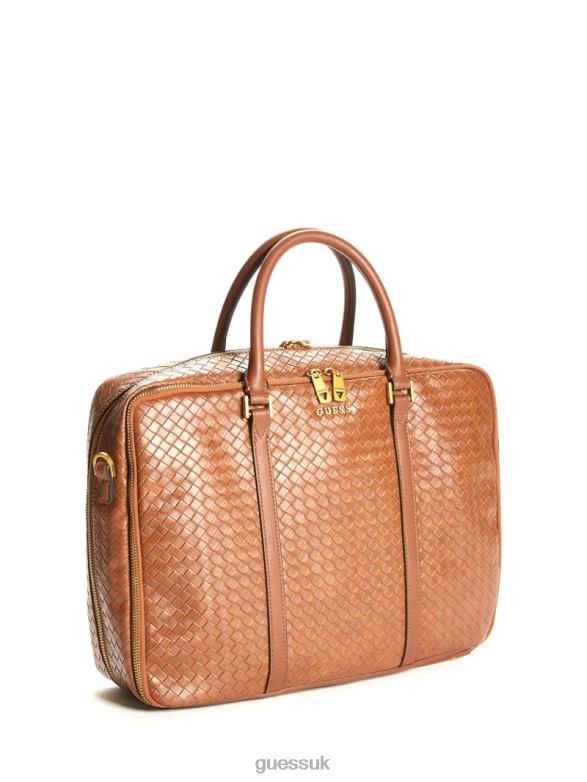 GUESS Men Evening Work Bag Brown Accessory V28V63099