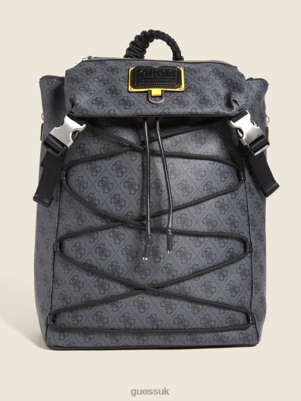 GUESS Men Salameda Backpack Black Floral Print Accessory V28V63243