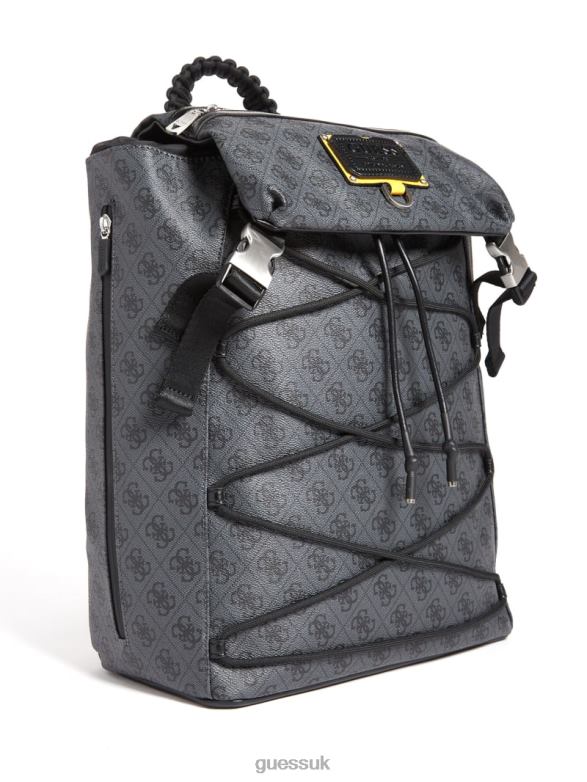 GUESS Men Salameda Backpack Black Floral Print Accessory V28V63243