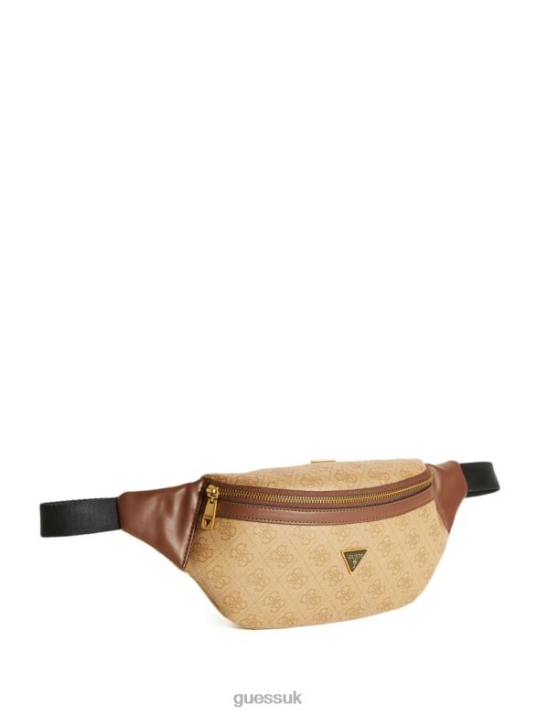 GUESS Men Vezzola Belt Bag Bamboo Accessory V28V63198