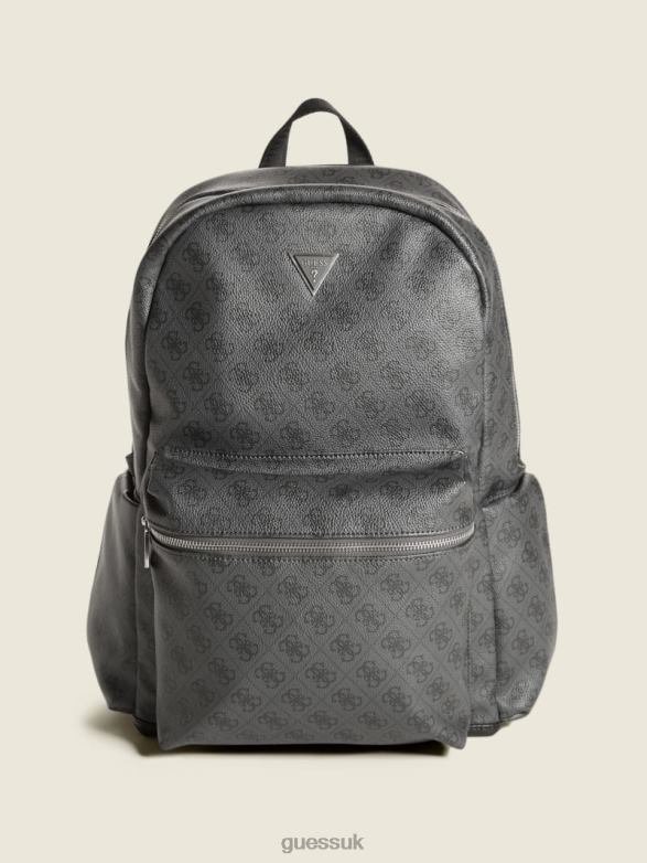 GUESS Men Vezzola Smart Backpack Black Floral Print Accessory V28V63233