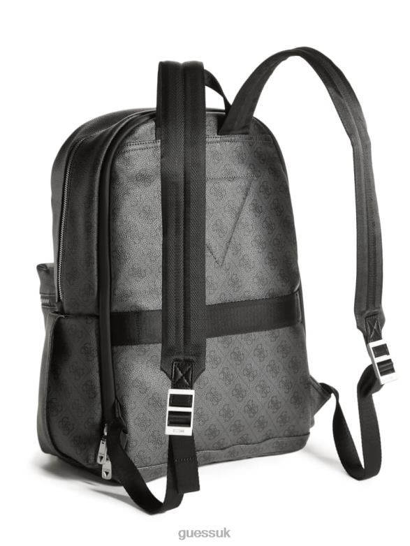 GUESS Men Vezzola Smart Backpack Black Floral Print Accessory V28V63233