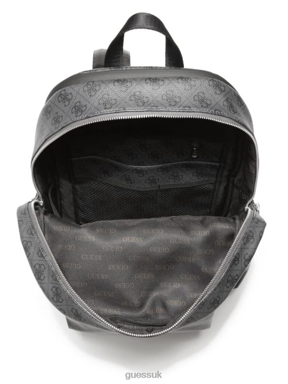GUESS Men Vezzola Smart Backpack Black Floral Print Accessory V28V63233