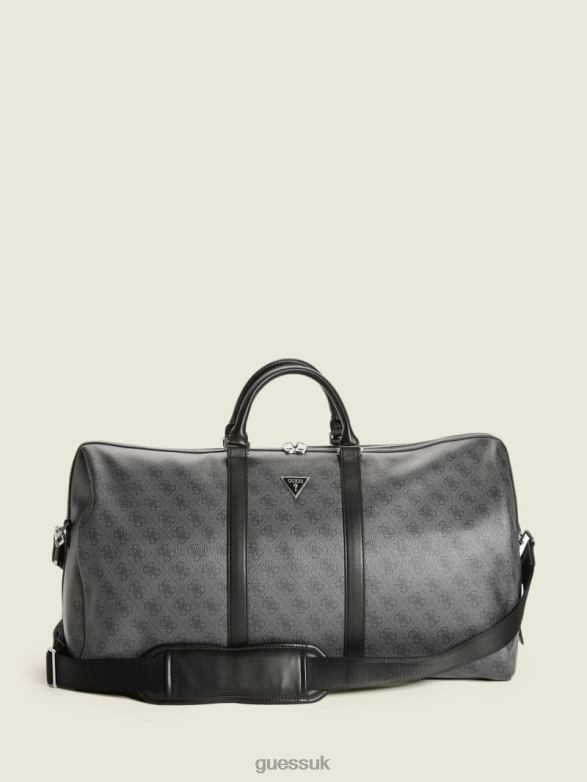GUESS Men Vezzola Smart Weekender Black Floral Print Accessory V28V63200