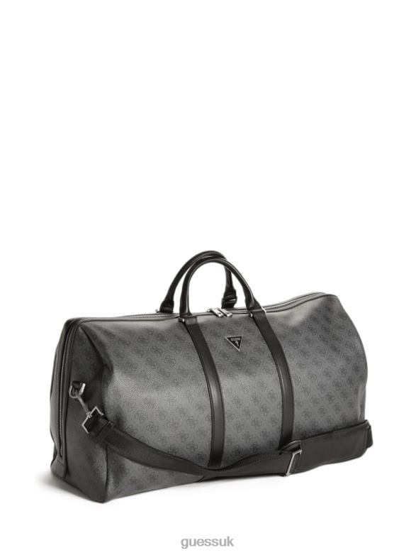 GUESS Men Vezzola Smart Weekender Black Floral Print Accessory V28V63200