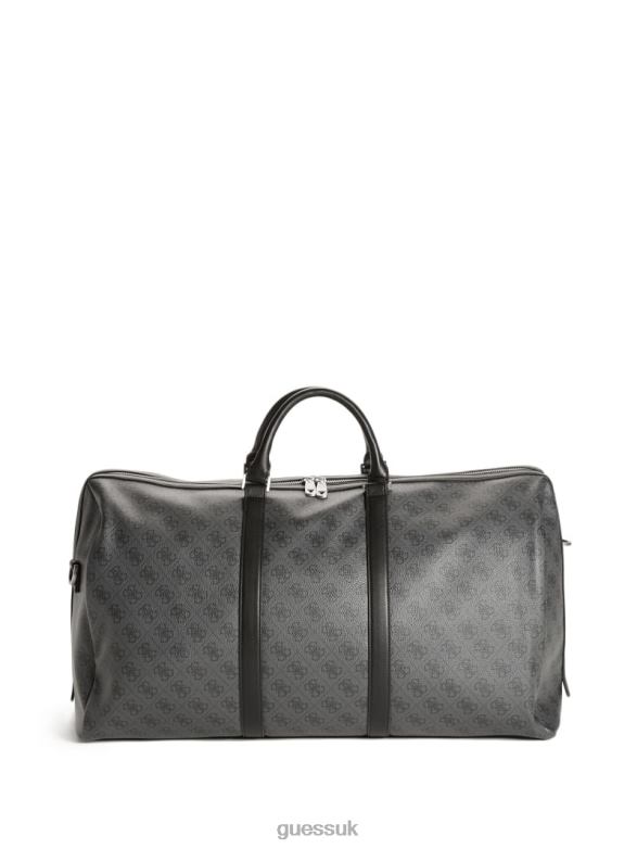 GUESS Men Vezzola Smart Weekender Black Floral Print Accessory V28V63200