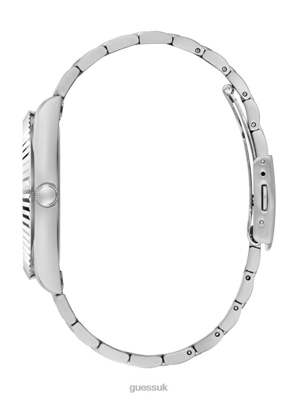 GUESS Men Analog Watch Silver Accessory V28V63605
