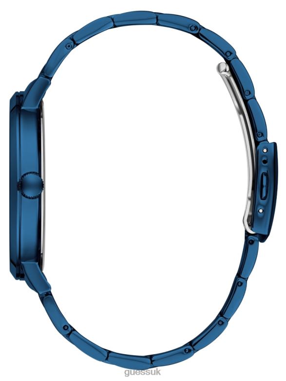 GUESS Men Diamond Analog Watch Blue Accessory V28V63602
