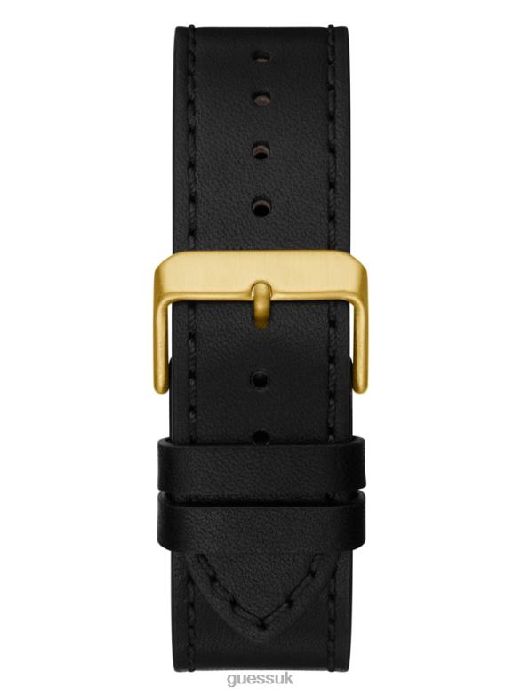 GUESS Men Leather Multifunction Watch Gold Accessory V28V63914