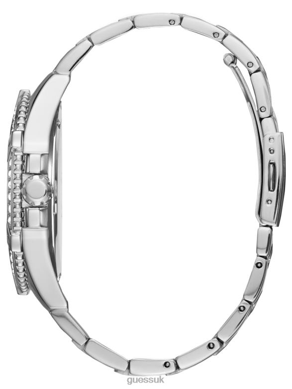 GUESS Men Multifunction Watch Silver Accessory V28V63546