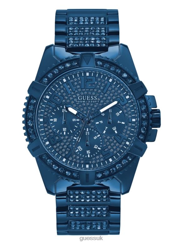 GUESS Men Sport Multifunction Watch Blue Accessory V28V63548