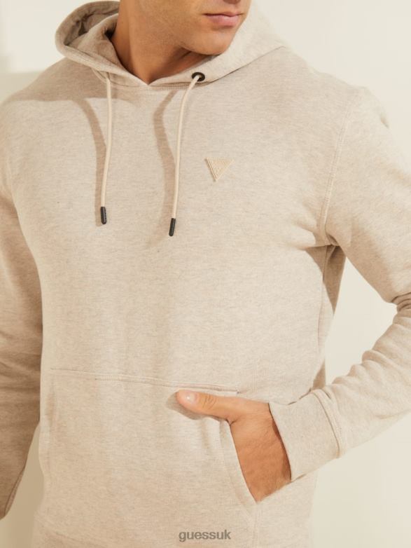 GUESS Men Eco Aldwin Hoodie Chestnut Heather Apparel V28V64153