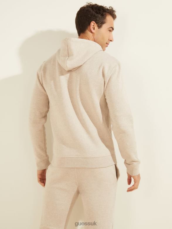 GUESS Men Eco Aldwin Hoodie Chestnut Heather Apparel V28V64153