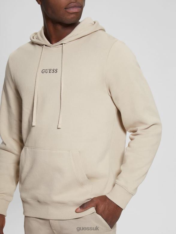 GUESS Men Eco Roy Logo Hoodie Nomad Apparel V28V63966