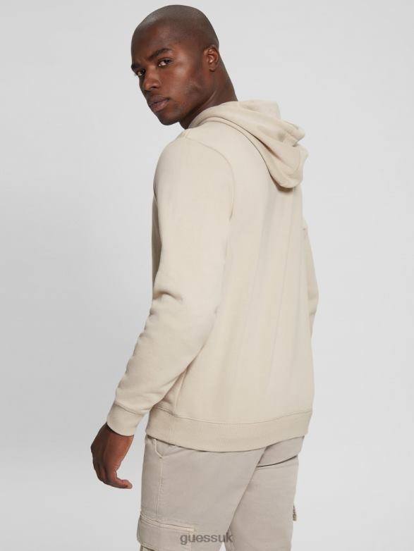 GUESS Men Eco Roy Logo Hoodie Nomad Apparel V28V63966